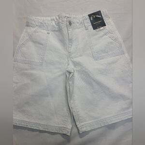 Girls' Mid-Rise Baggy Bermuda Jean Shorts Art Class' Light Wash Size XL